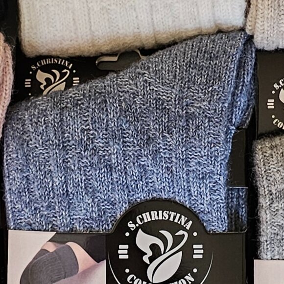 6 Pairs Women's Thigh High Cotton Socks Assorted Colors Brand New Size 6-11 - Picture 8 of 9